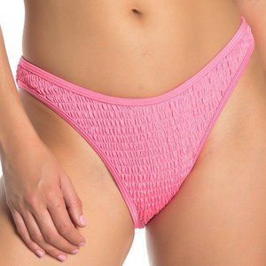 Kendall +Kylie Pink Henley Smock Bikini Bottoms XL